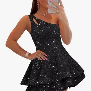Elegant Black Sparkle Dress